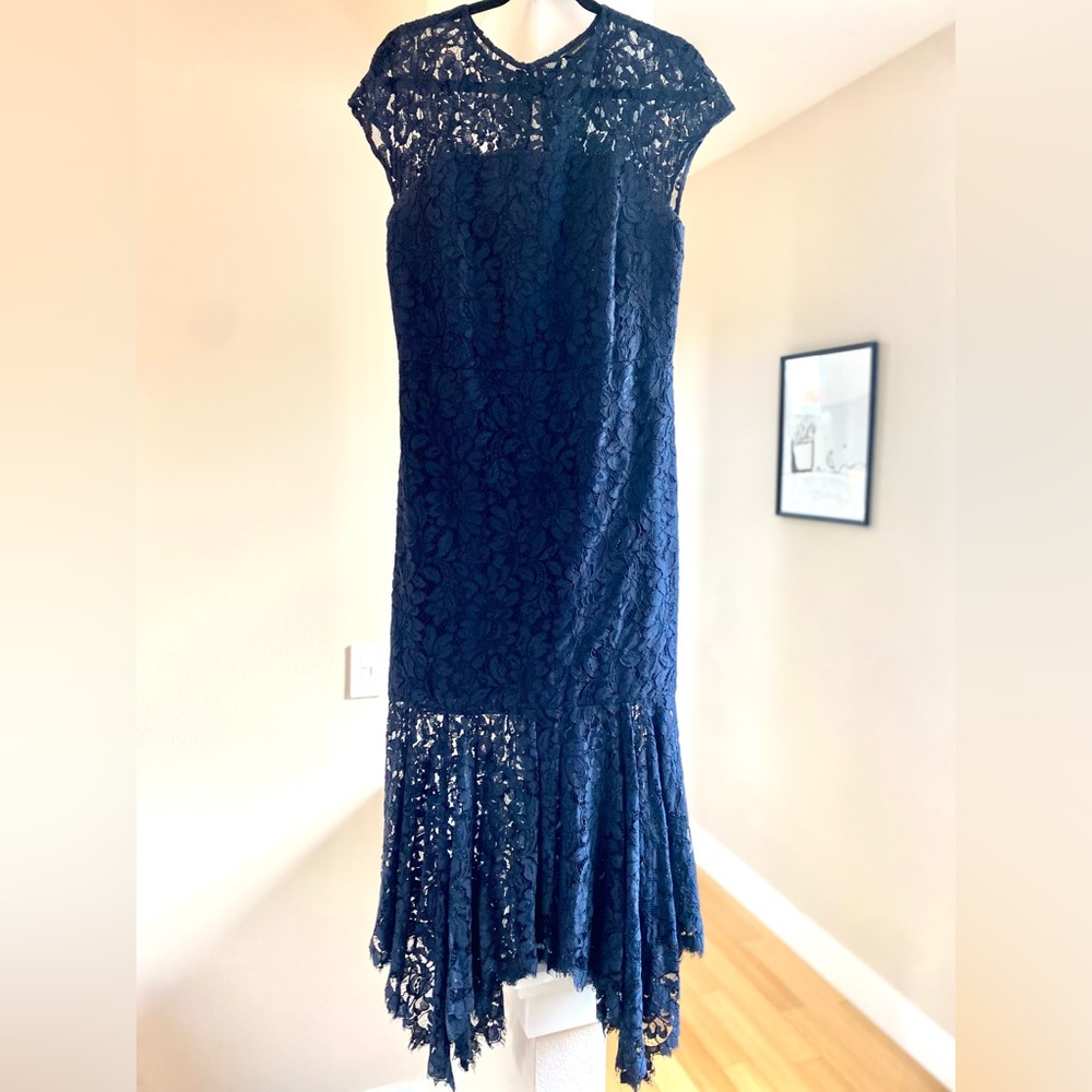 Banana Republic Women’s Size 10 Navy Blue Lace Formal Dress